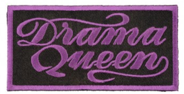 Drama Queen Purple & Black Patch